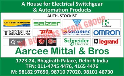 Electrical Products, Switchgears, Cutter Hammers, Cables, Electrical Switchgears, Controlgear Products, Contractors, MCBSs, MCCBs Relays, Volt Meters, AMP Meters, Current Transformers, PVC Ducts, Rotary Switches, Micro Switches, Limit Switches, Counters, Relays, Timers, SMPS, Sensors, Wires, RCCBs Timers, Changeovers, Bypass Switches, Control Devices, Signaling Devices, Automation Products