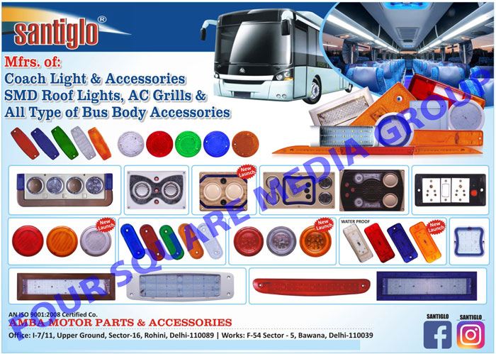 Coach Lights, Coach Accessories, Coach Accessory, Automotive SMD Roof Lights, AC Grills, Bus Body Accessories, Bus Body Accessory