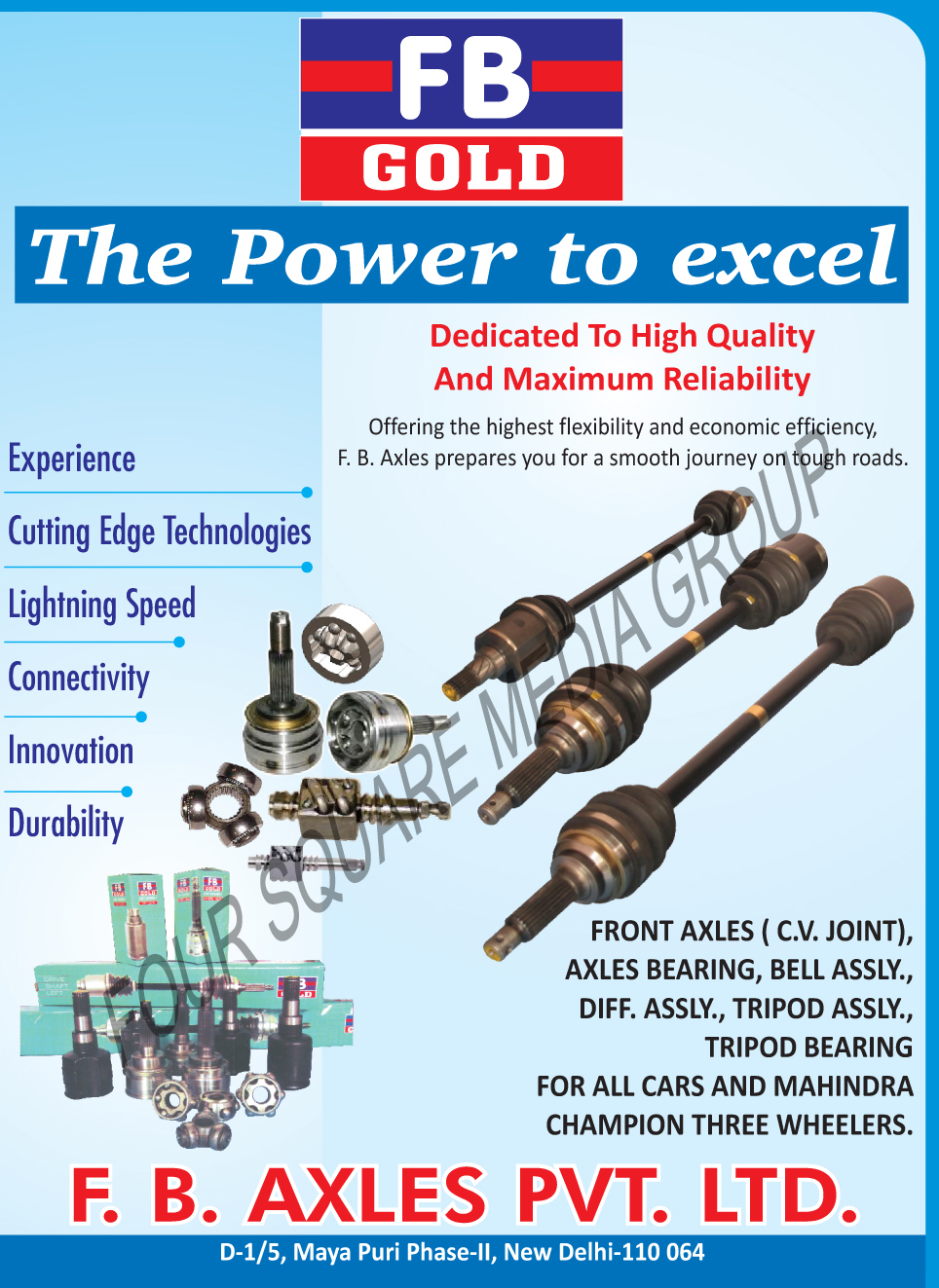 Four Wheeler Front Axles Car Front Axles Four Wheeler CV Joints F