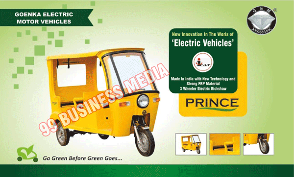 Electric Vehicles, Three Wheeler Electric Rickshaws, E Rickshaws, Battery Operated Rickshaws