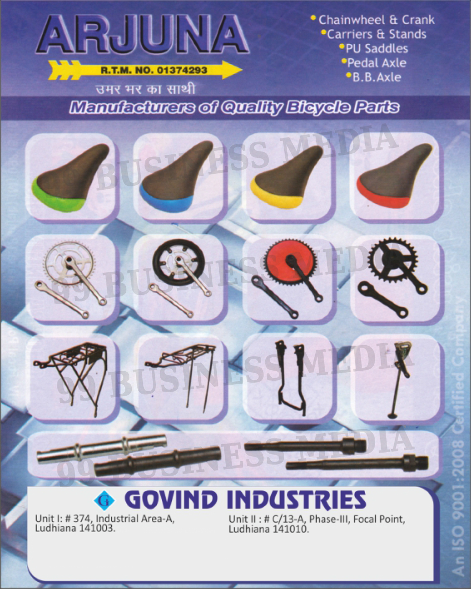 Bicycle Parts, Chainwheel, Crank, Carriers, Stand, PU Saddles, Pedal Axle, BB Axle Bicycle Parts, Chainwheel, Crank, Carriers, Stand, PU Saddles, Pedal Axle, BB Axle
