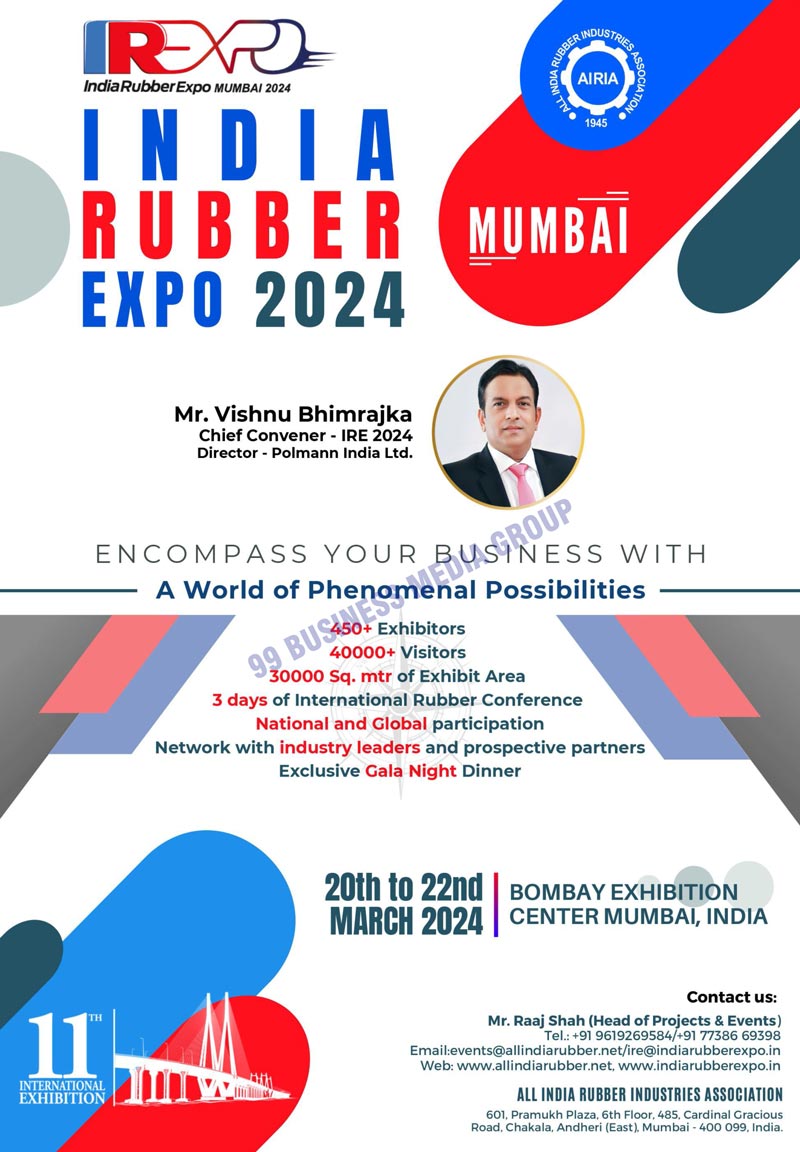  India Rubber Expo 2024, Manufacturers in Mumbai