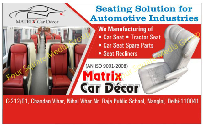 Car Seats Tractor Seats Car Seat Spare Parts Seat Recliners