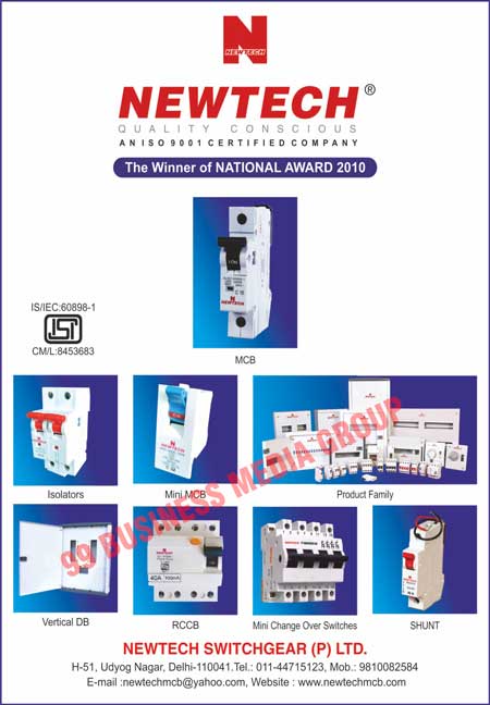 Electrical MCBs, Isolators, Mini MCBs, Product Family MCBs, SP Motor Starters, RCCBs, Mini Changeover Switches, Shunts, Vertical DBs, Miniature Circuit Breakers, RCCB Main Switches