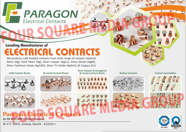 Electrical Contacts, Cold Headed Contacts, Solid Contact Rivets, Bimetal Contact Rivets, Bi-Metal Contact Rivets, Button Contacts, Contact Assembly, Contact Assemblies, Semi Tubular Bimetal Contact Rivets, Semi Tubular Bi-Metal Contact Rivets, Hexagonal Bimetal Contact Rivets, Hexagonal Bi-Metal Contact Rivets Electrical Contacts, Cold Headed Contacts, Solid Contact Rivets, Bimetal Contact Rivets, Bi-Metal Contact Rivets, Button Contacts, Contact Assembly, Contact Assemblies, Semi Tubular Bimetal Contact Rivets, Semi Tubular Bi-Metal Contact Rivets, Hexagonal Bimetal Contact Rivets, Hexagonal Bi-Metal Contact Rivets