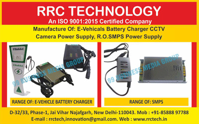 E Vehicle Battery Charger, CCTV Camera Power Supply, RO SMPS Power Supplies