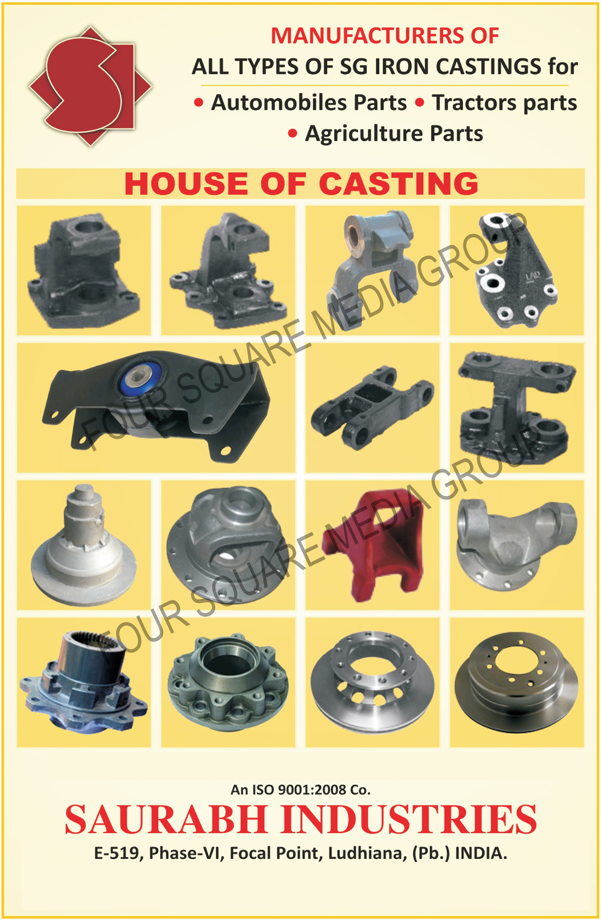 SG Iron Castings Automotive Parts SG Iron Castings Tractor Part SG